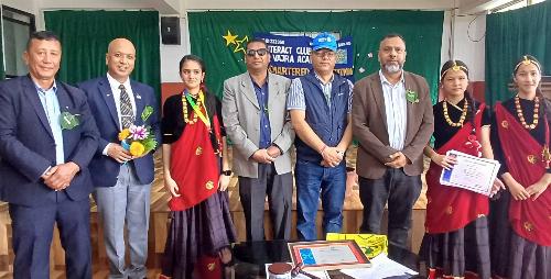 Charter Presentation Ceremony of Interact Club of Vajra Academy